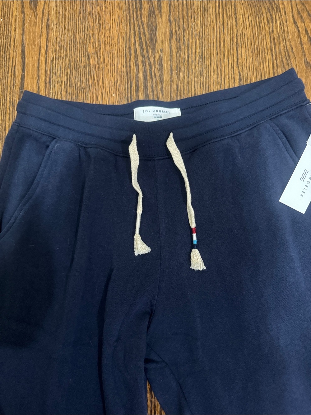 Sol Angeles/Jogger Sweatpants with White Stripe Detail on bottom left leg/tags! - Picture 2 of 12